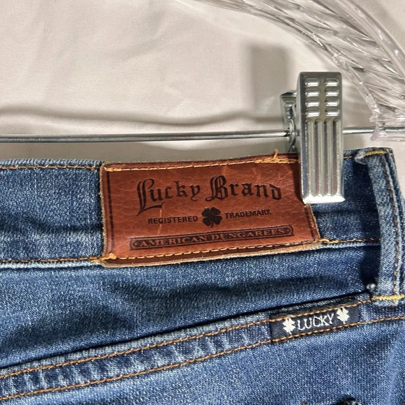 Lucky Brand Jeans Women's 4 27 Dark Wash Sweet'n Crop Cotton Blend Mid Rise - Picture 9 of 10